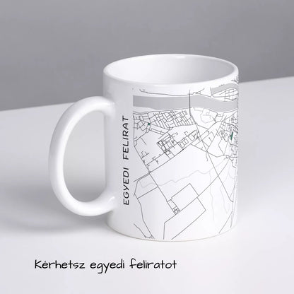 Komárom - Térképes bögre