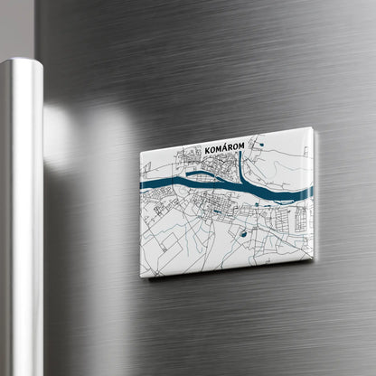Komárom - Térképes hűtőmágnes