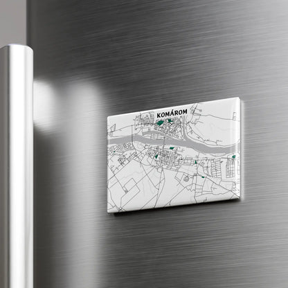 Komárom - Térképes hűtőmágnes