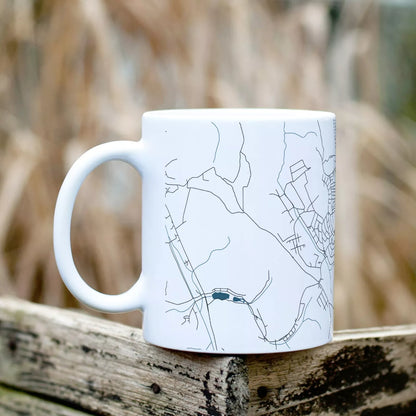 Komló - Térképes bögre