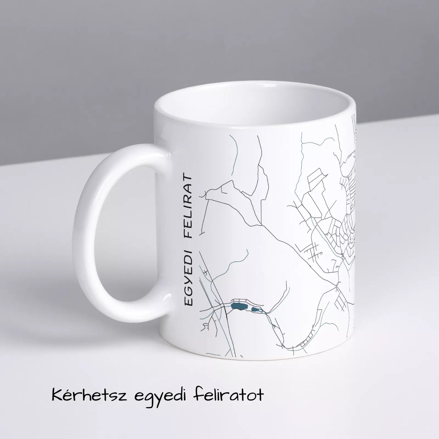 Komló - Térképes bögre