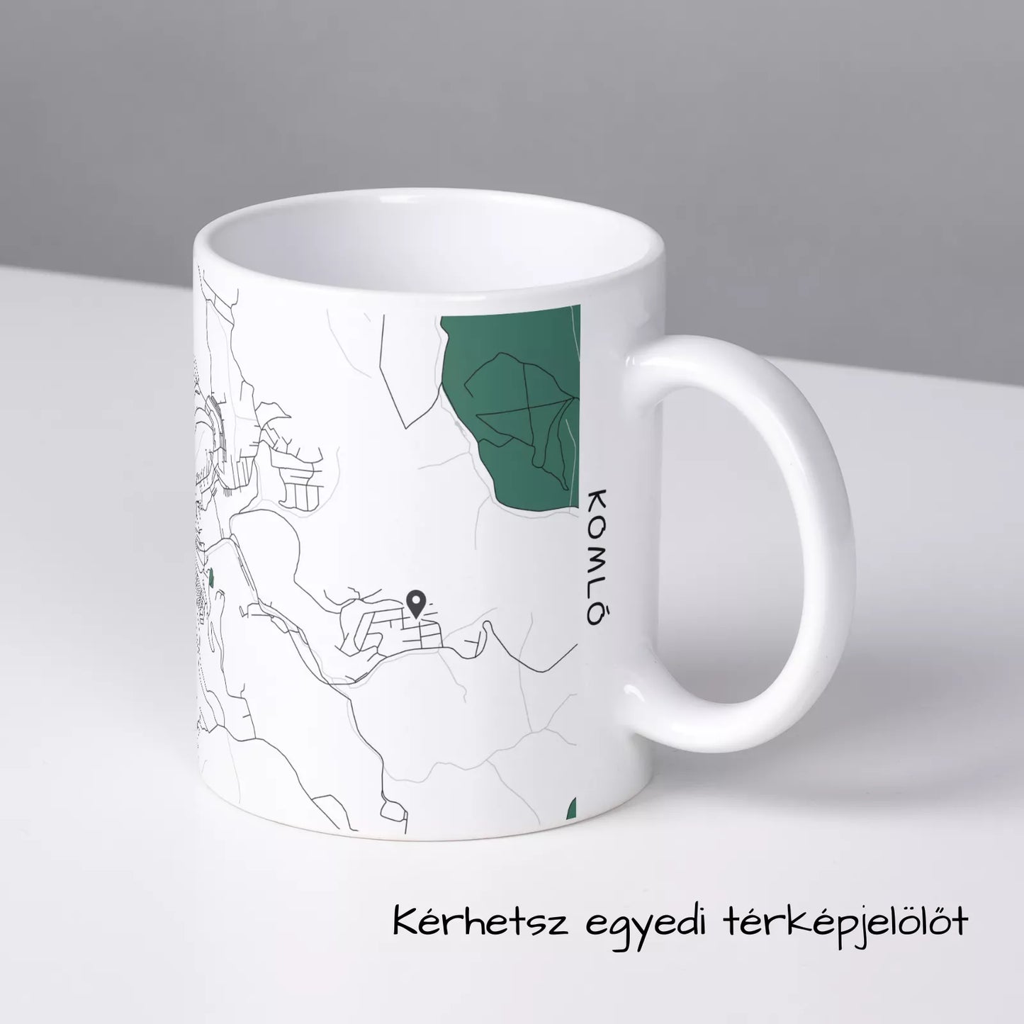Komló - Térképes bögre