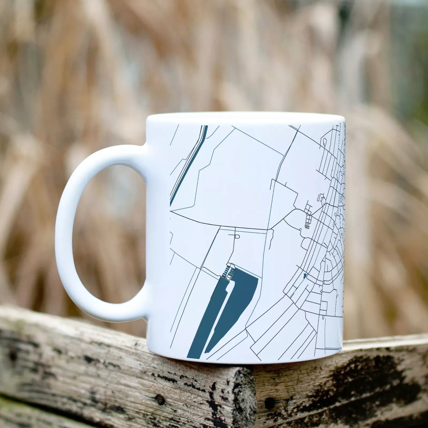 Kunhegyes - Térképes bögre