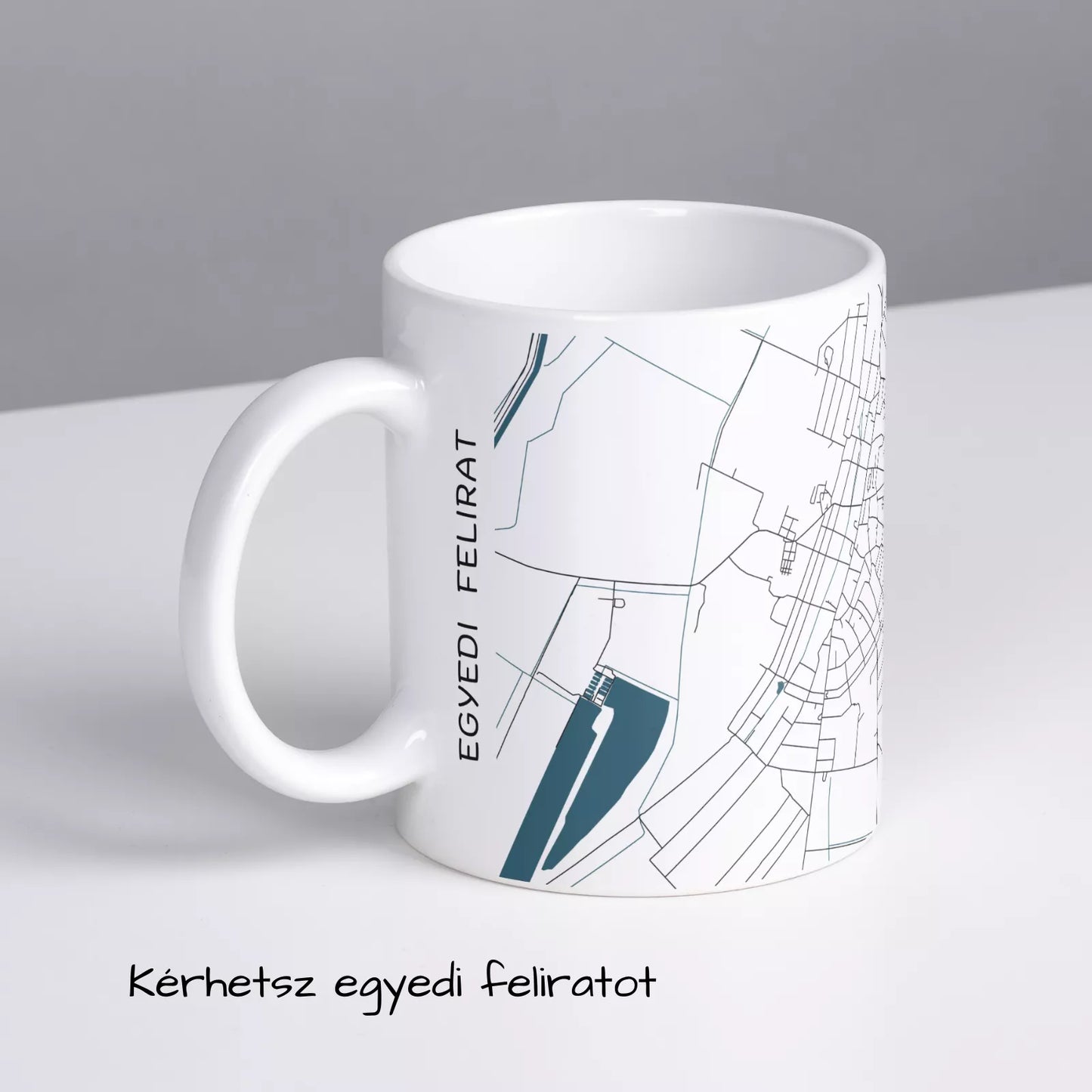 Kunhegyes - Térképes bögre