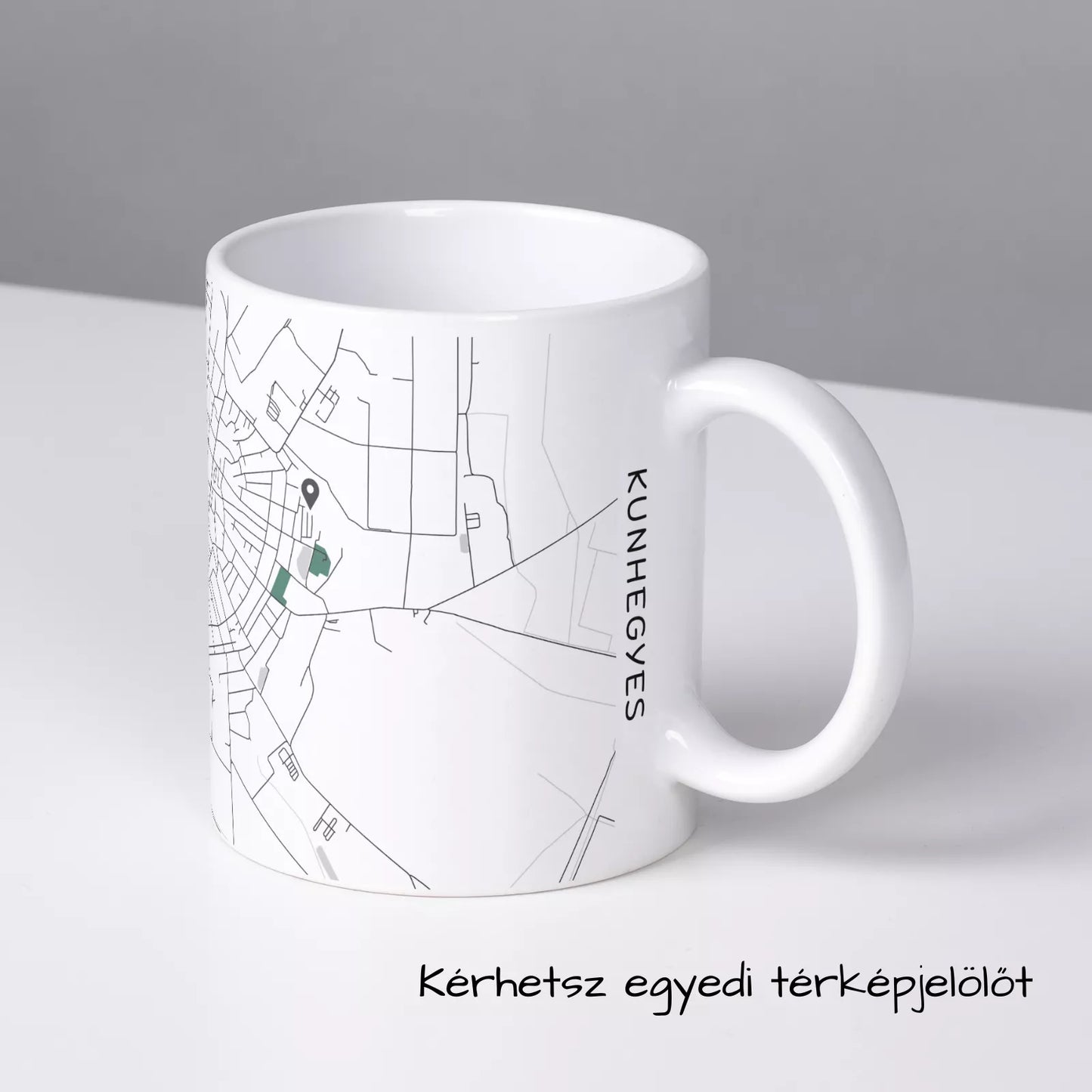 Kunhegyes - Térképes bögre