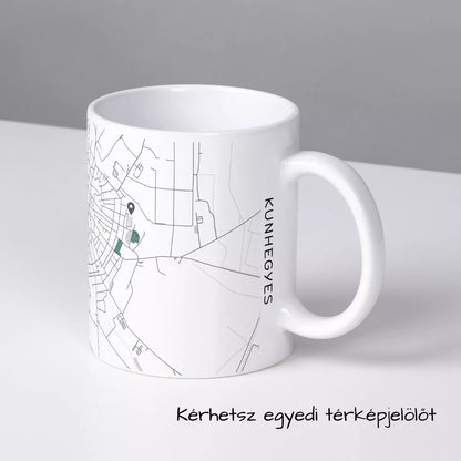 Kunhegyes - Térképes bögre