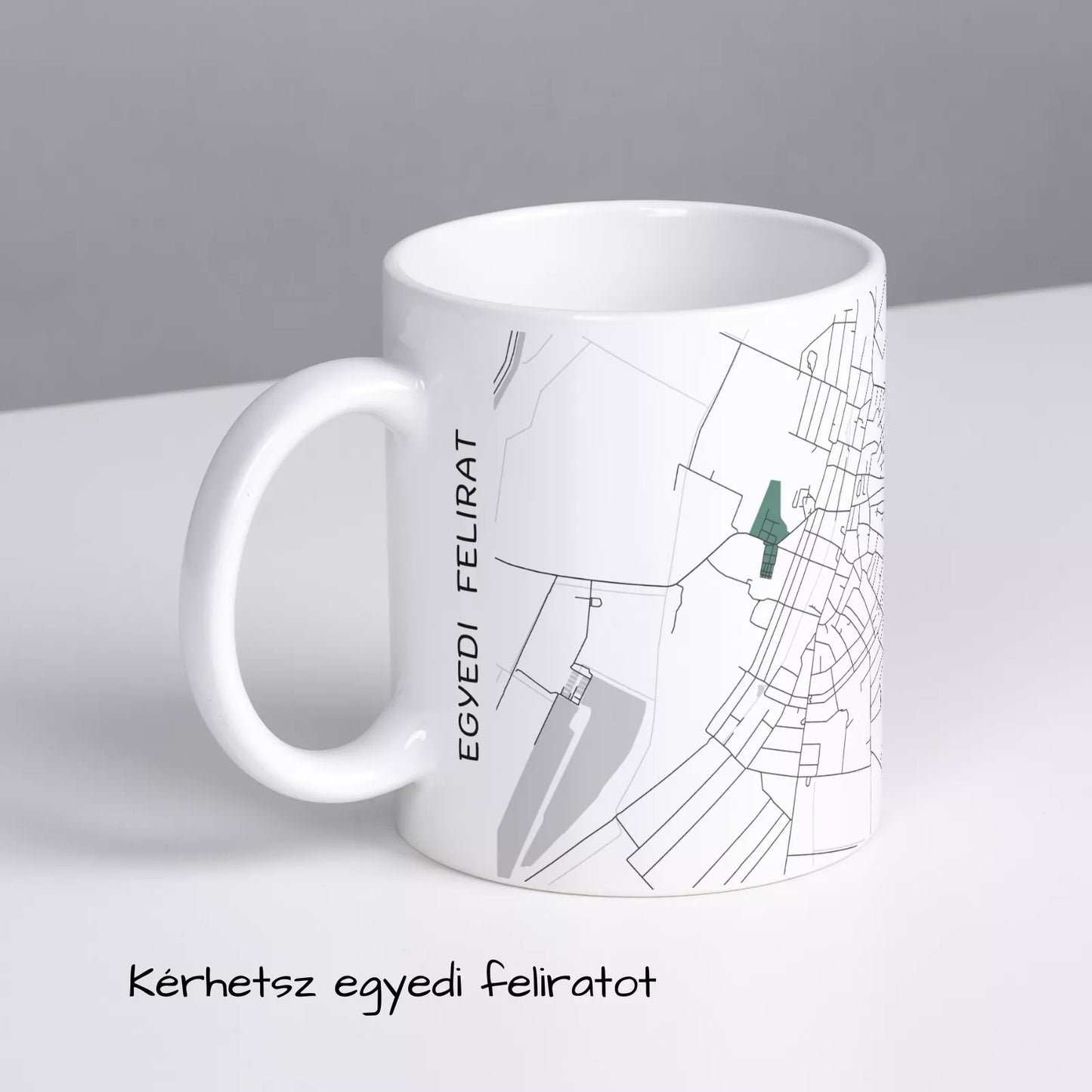 Kunhegyes - Térképes bögre