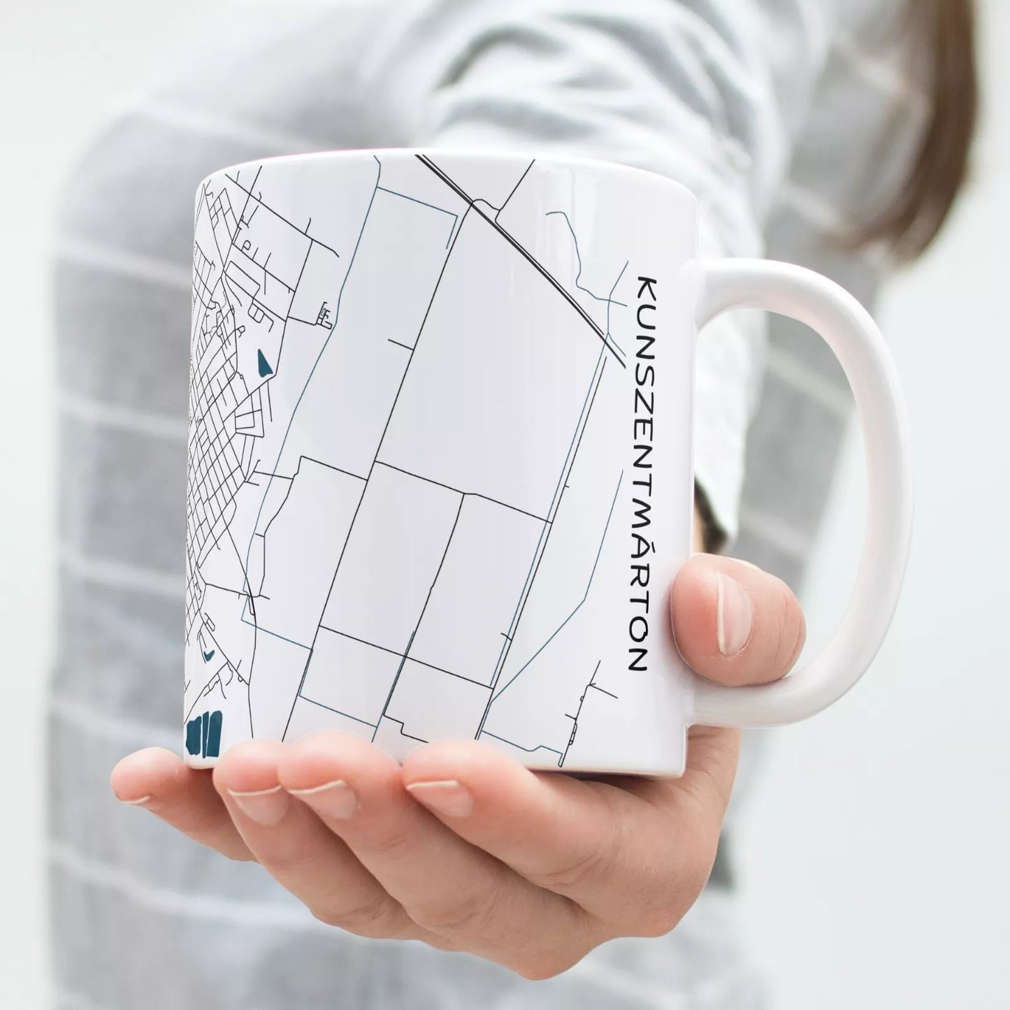 Kunszentmárton - Térképes bögre