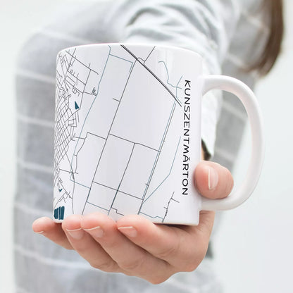 Kunszentmárton - Térképes bögre