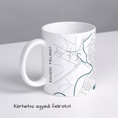 Kunszentmárton - Térképes bögre