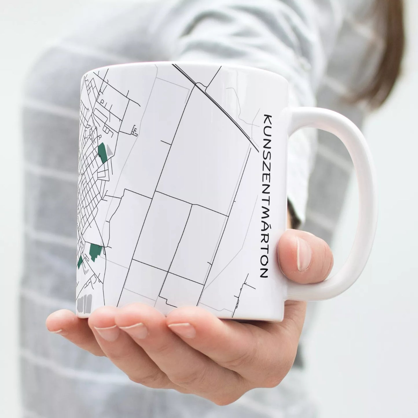 Kunszentmárton - Térképes bögre