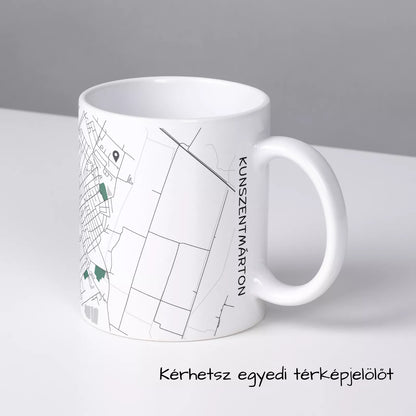 Kunszentmárton - Térképes bögre