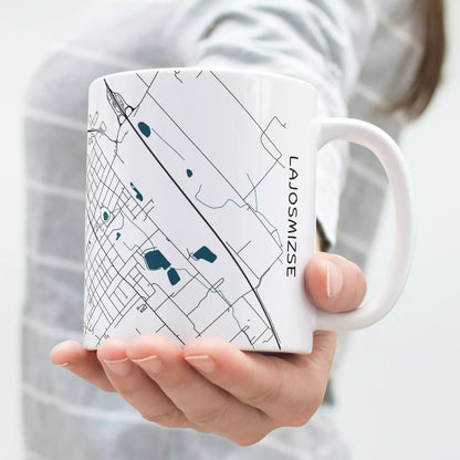 Lajosmizse - Térképes bögre