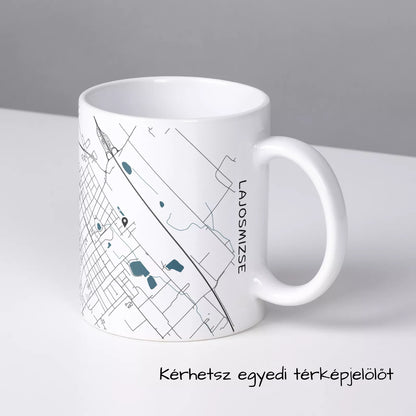 Lajosmizse - Térképes bögre