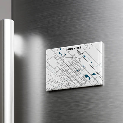 Lajosmizse - Térképes hűtőmágnes