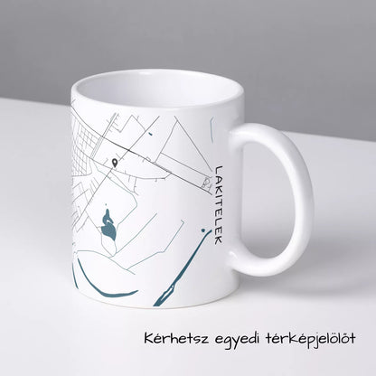 Lakitelek - Térképes bögre