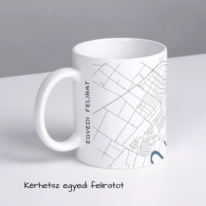 Lakitelek - Térképes bögre