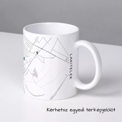Lakitelek - Térképes bögre