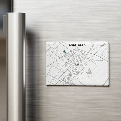 Lakitelek hűtőmágnes