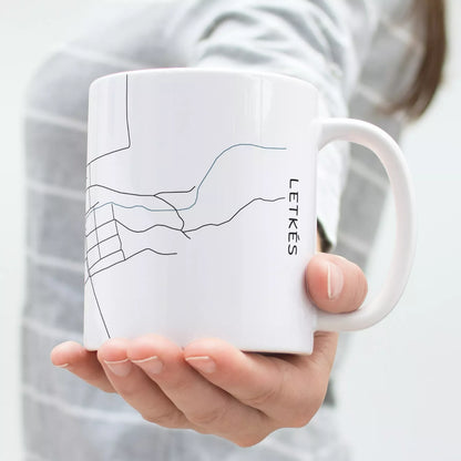 Letkés - Térképes bögre