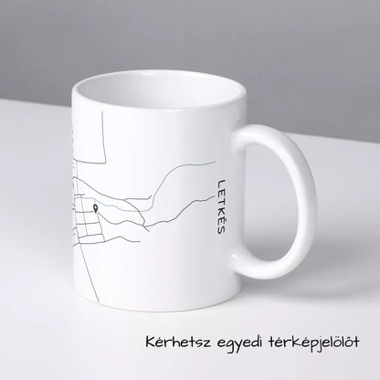 Letkés - Térképes bögre