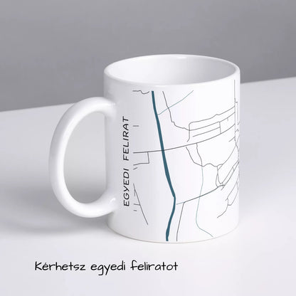 Letkés - Térképes bögre