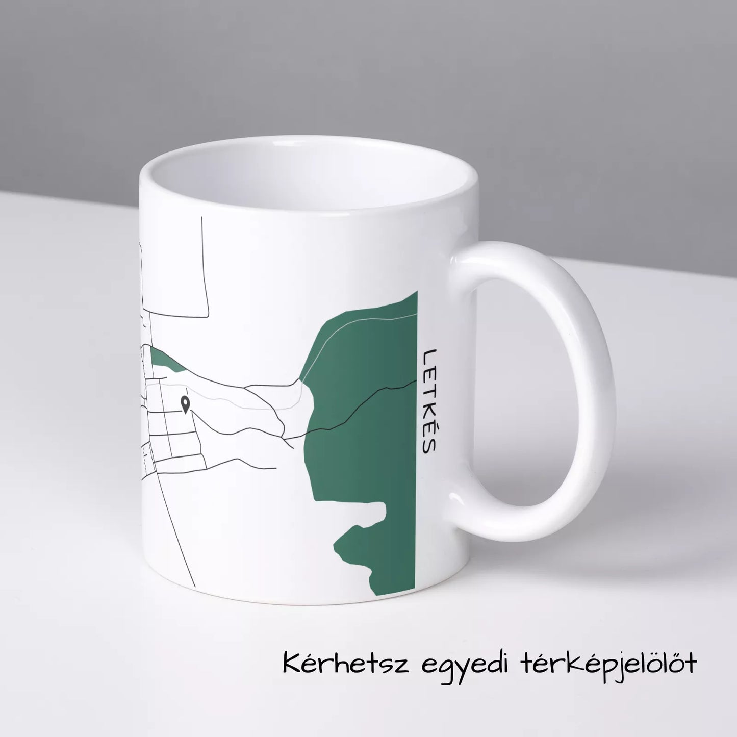 Letkés - Térképes bögre