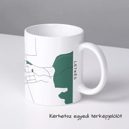Letkés - Térképes bögre