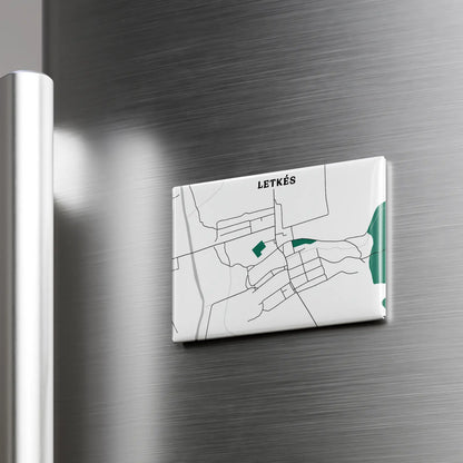Letkés - Térképes hűtőmágnes