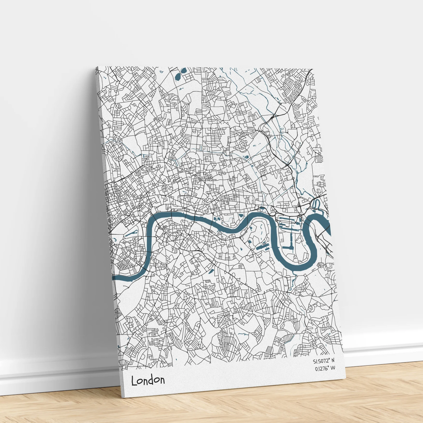 London - Térképes vászonkép