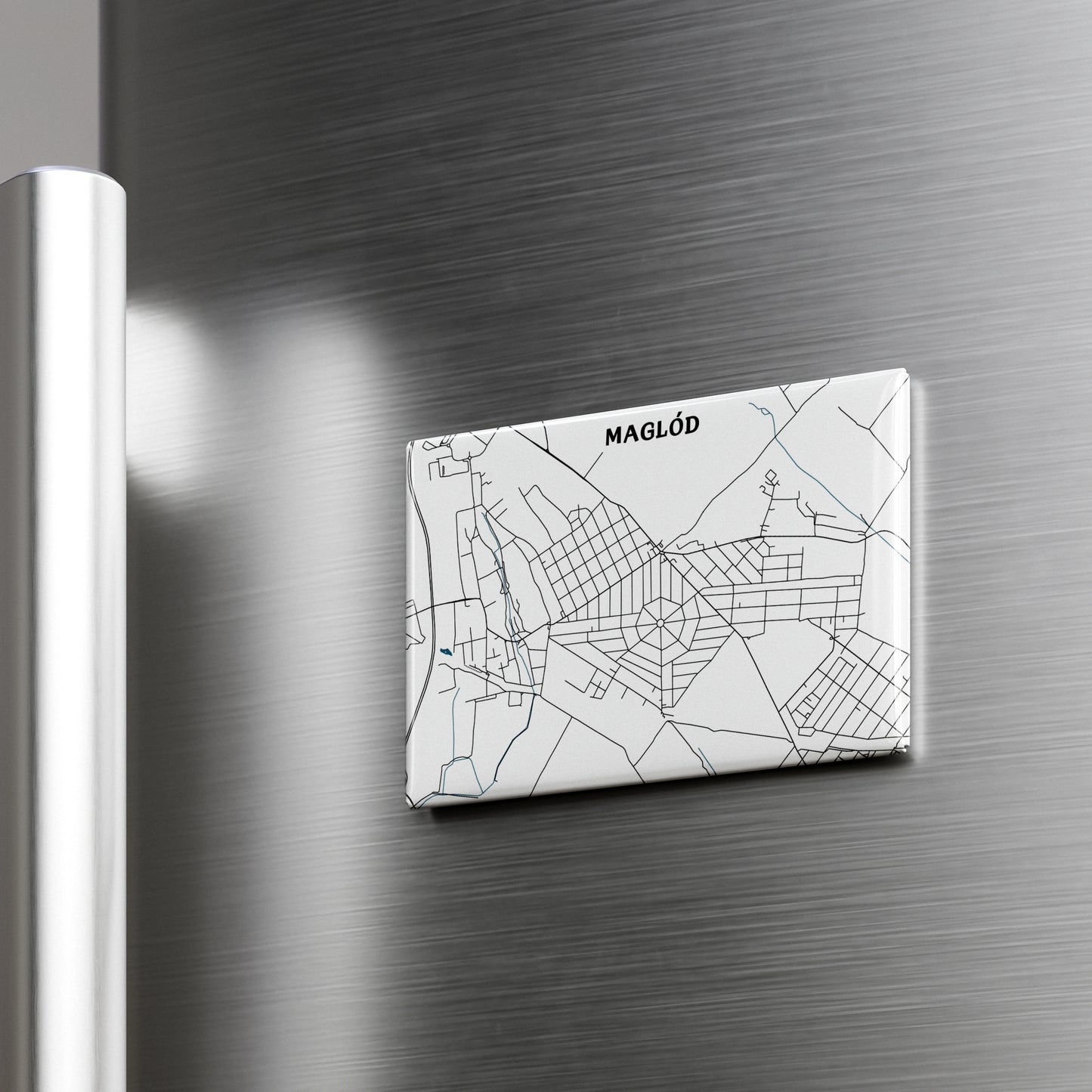 Maglód - Térképes hűtőmágnes