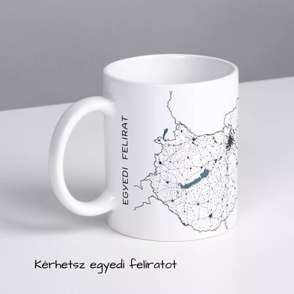Magyarország - Térképes bögre