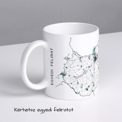 Magyarország - Térképes bögre
