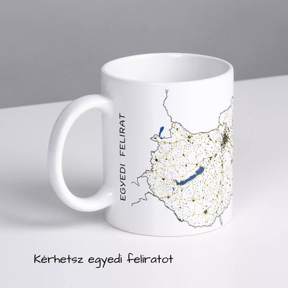 Magyarország - Térképes bögre