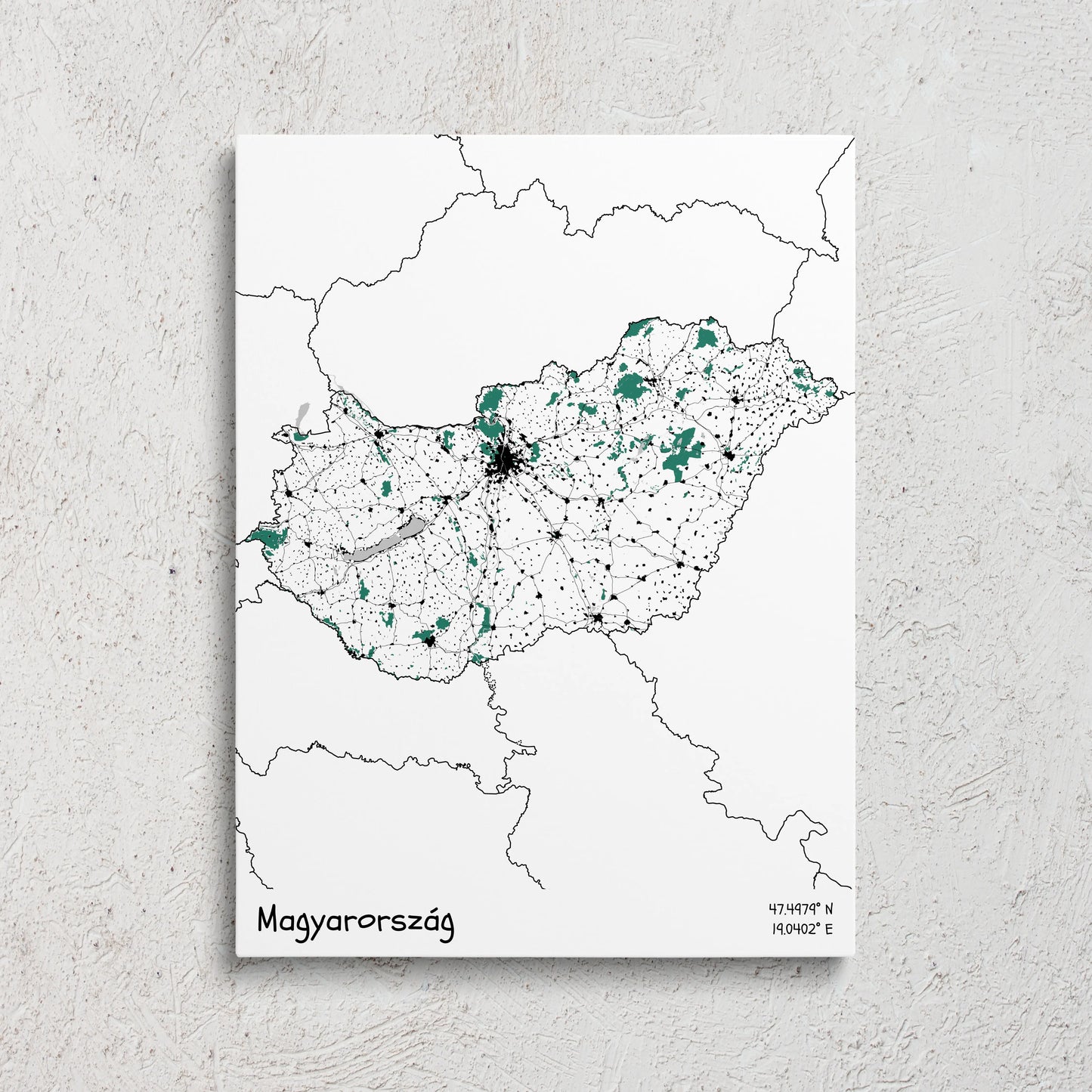 Magyarország vászonkép