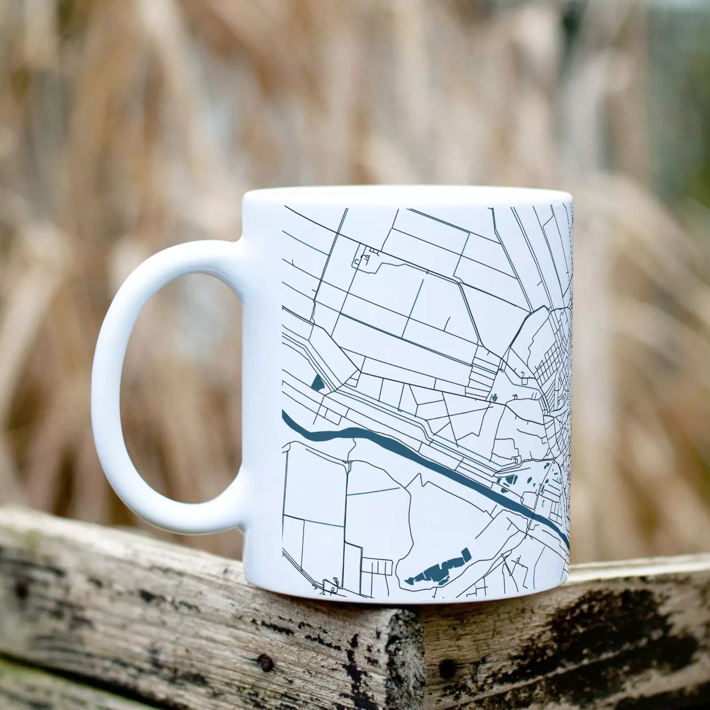 Makó - Térképes bögre