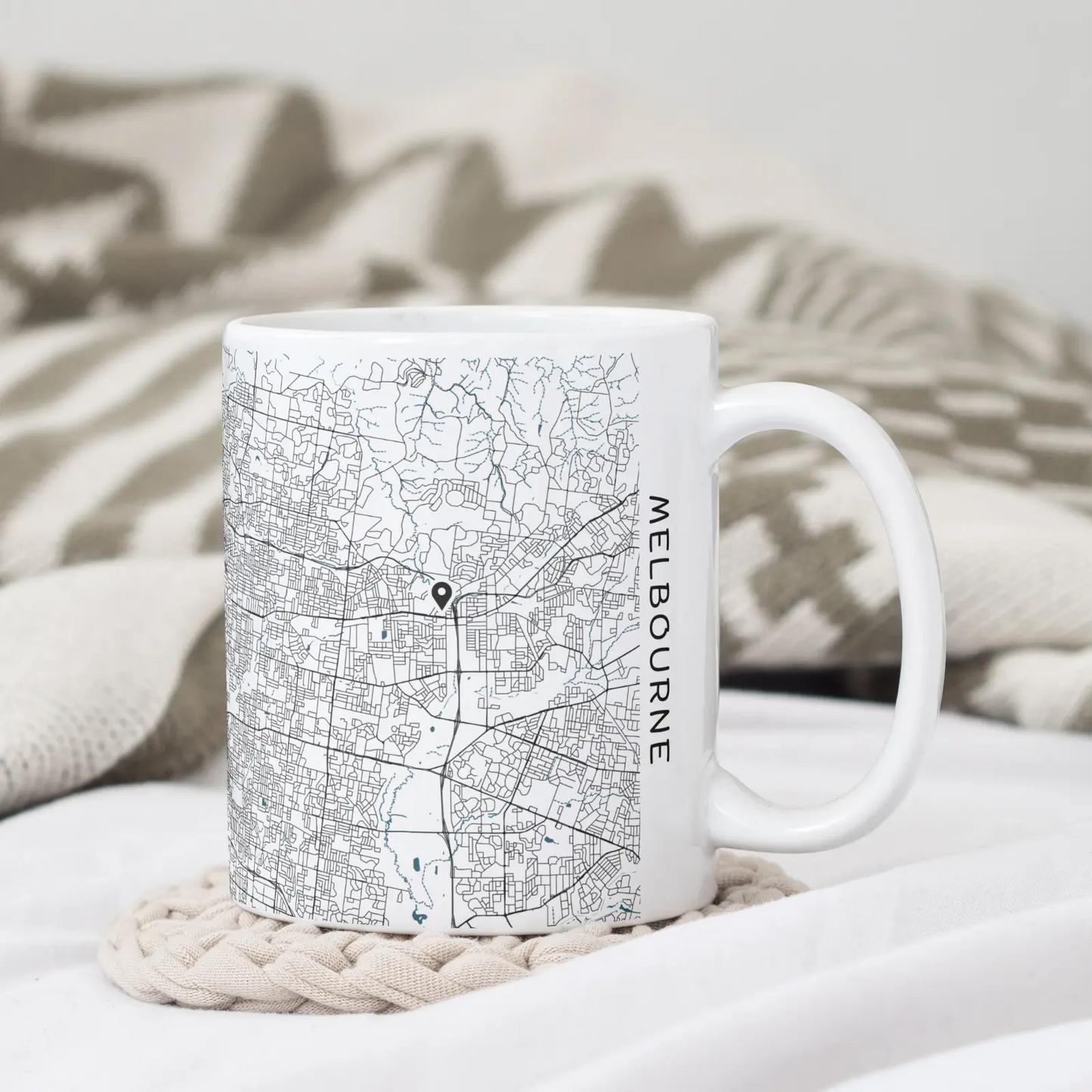 Melbourne - Térképes bögre