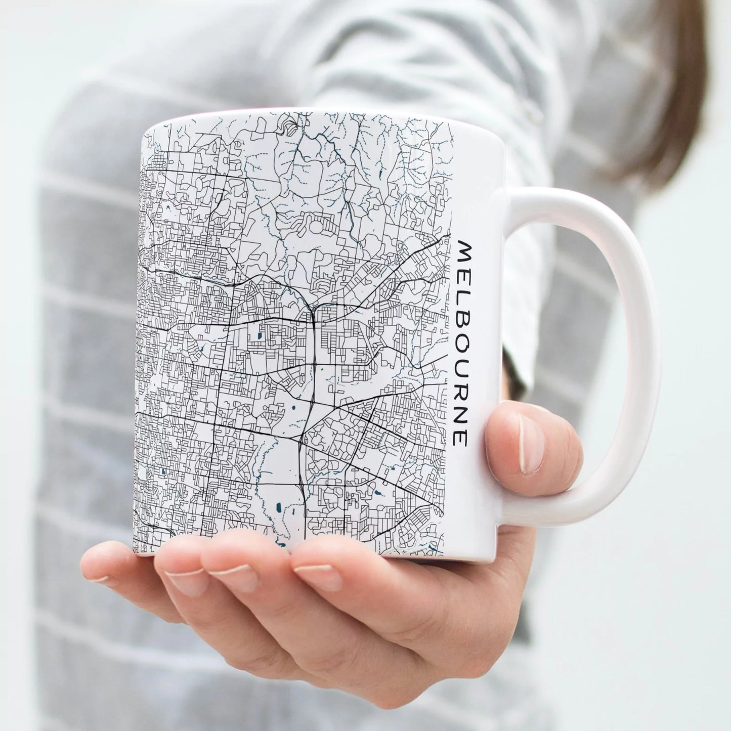 Melbourne - Térképes bögre