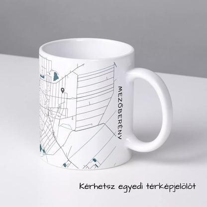 Mezőberény - Térképes bögre