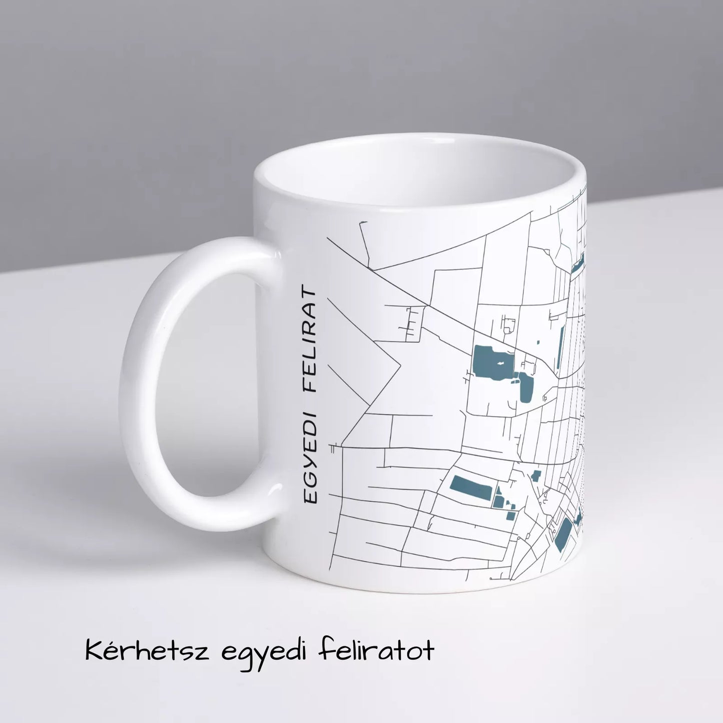 Mezőberény - Térképes bögre