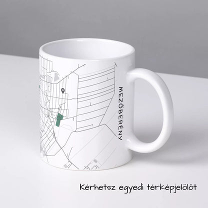 Mezőberény - Térképes bögre