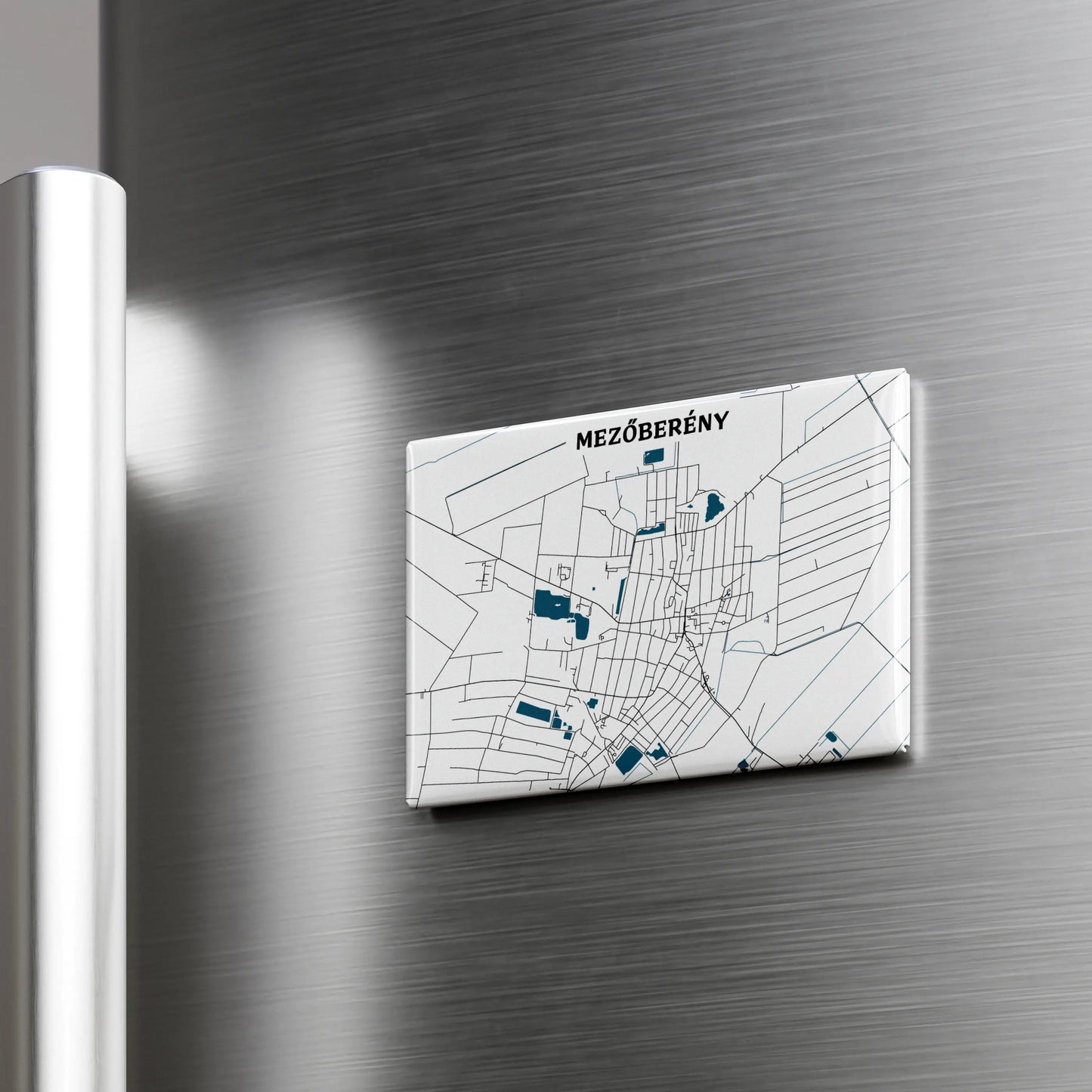 Mezőberény - Térképes hűtőmágnes