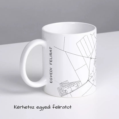 Mezőkövesd - Térképes bögre