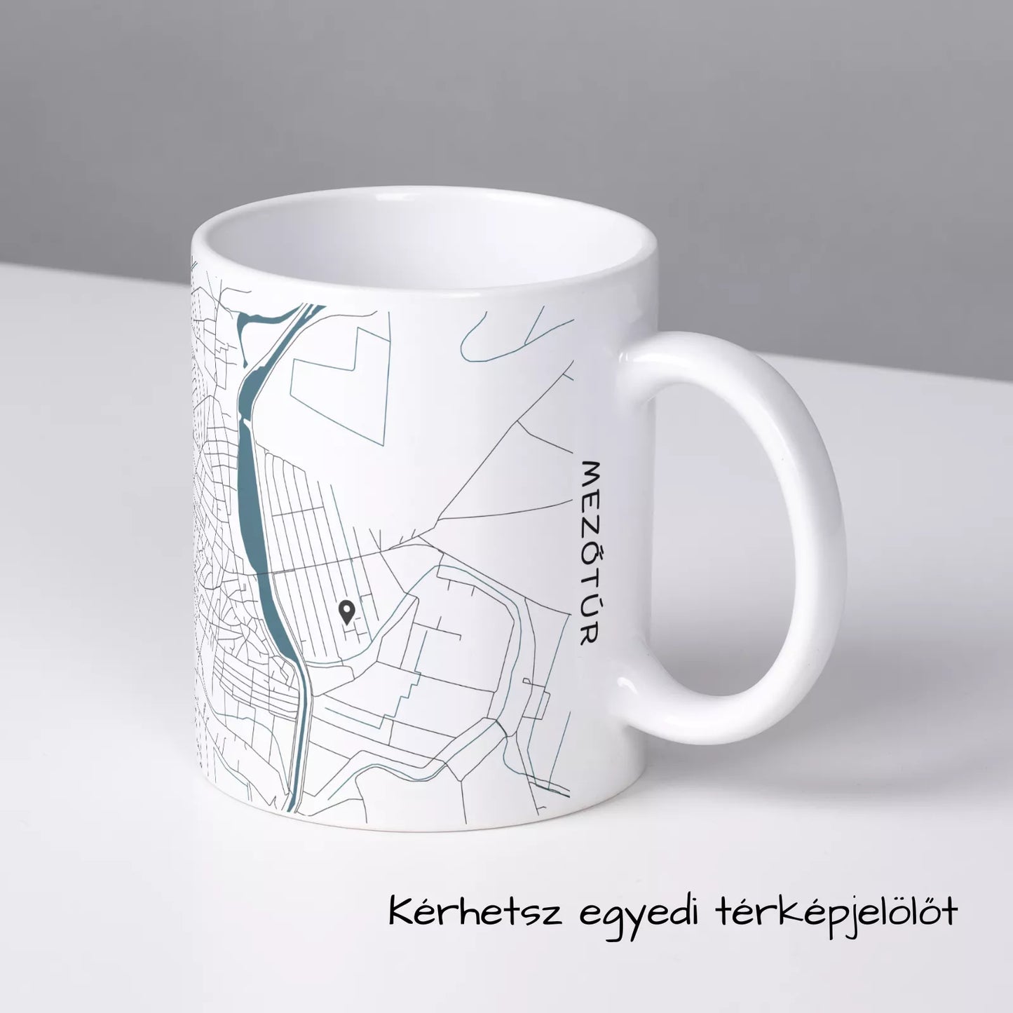 Mezőtúr - Térképes bögre