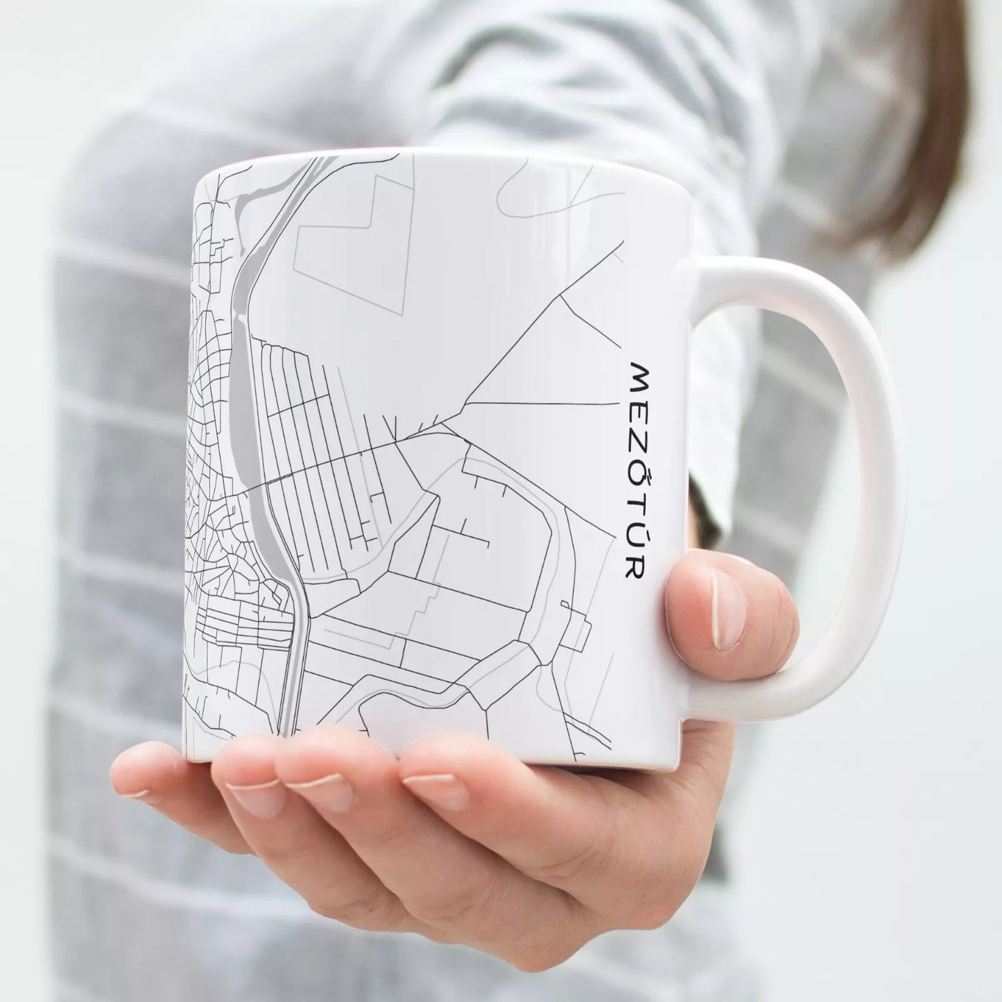 Mezőtúr - Térképes bögre