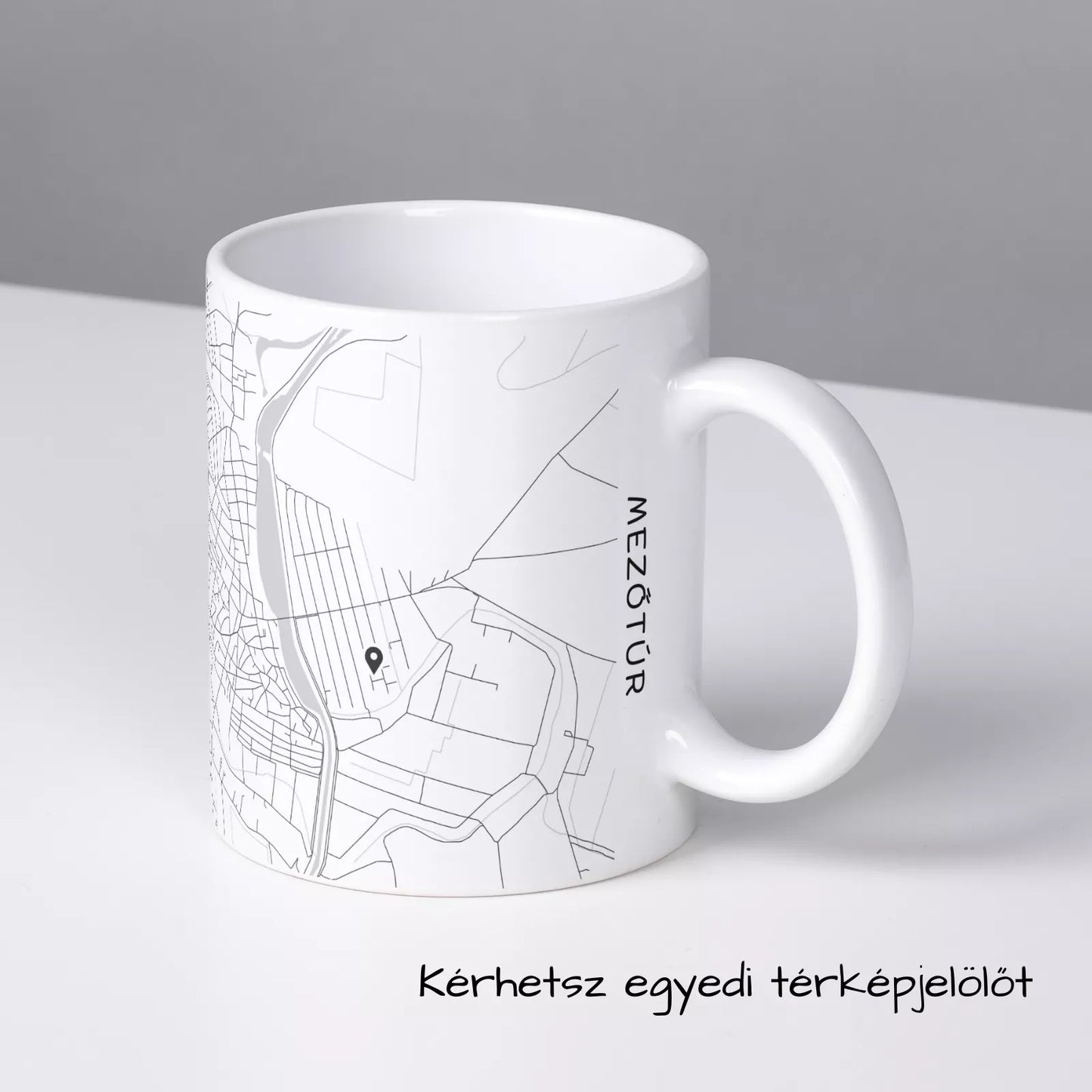 Mezőtúr - Térképes bögre