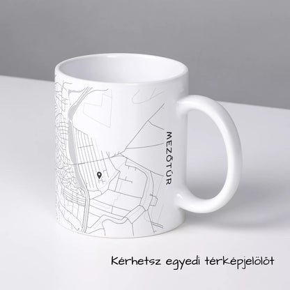 Mezőtúr - Térképes bögre