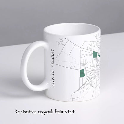 Mezőtúr - Térképes bögre