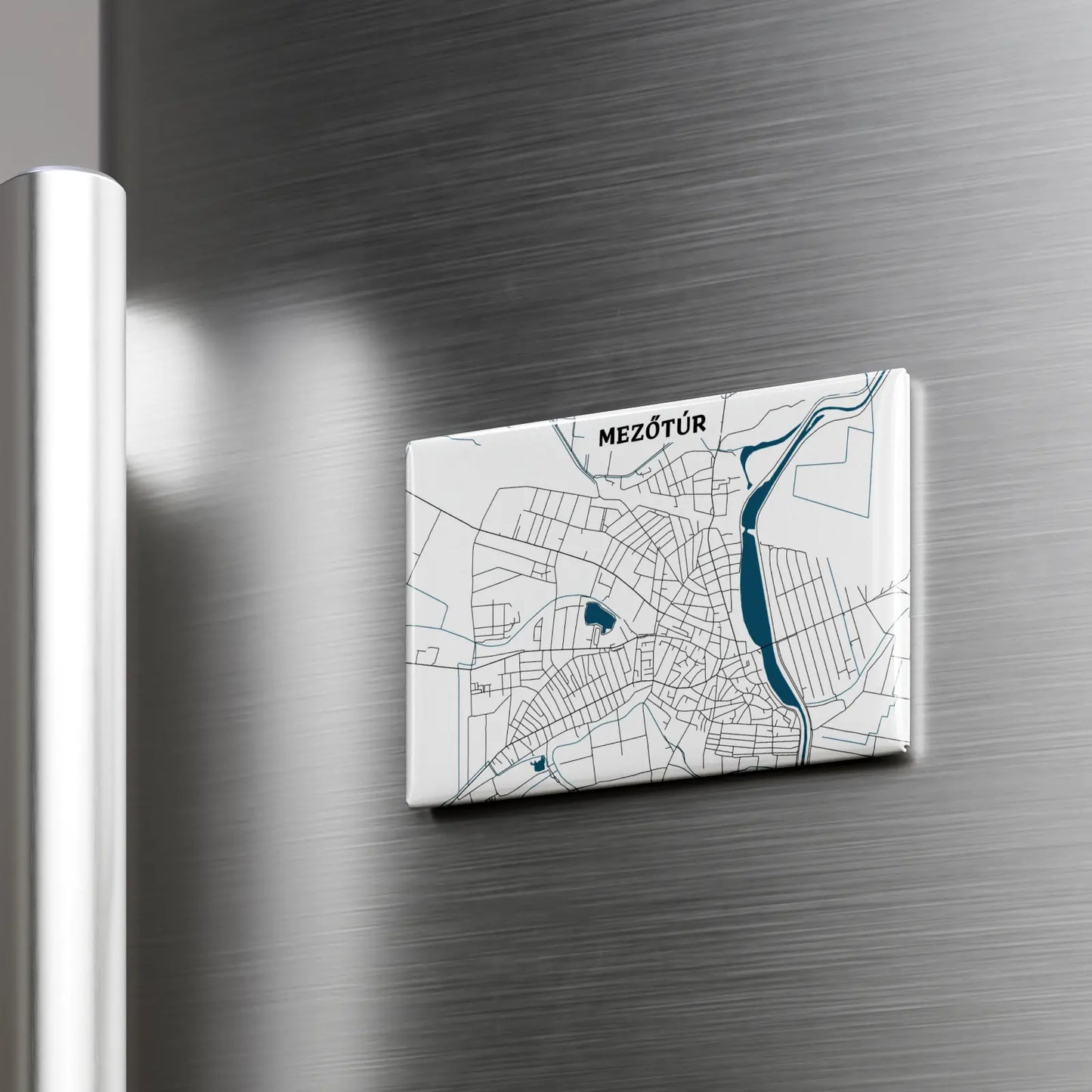 Mezőtúr - Térképes hűtőmágnes