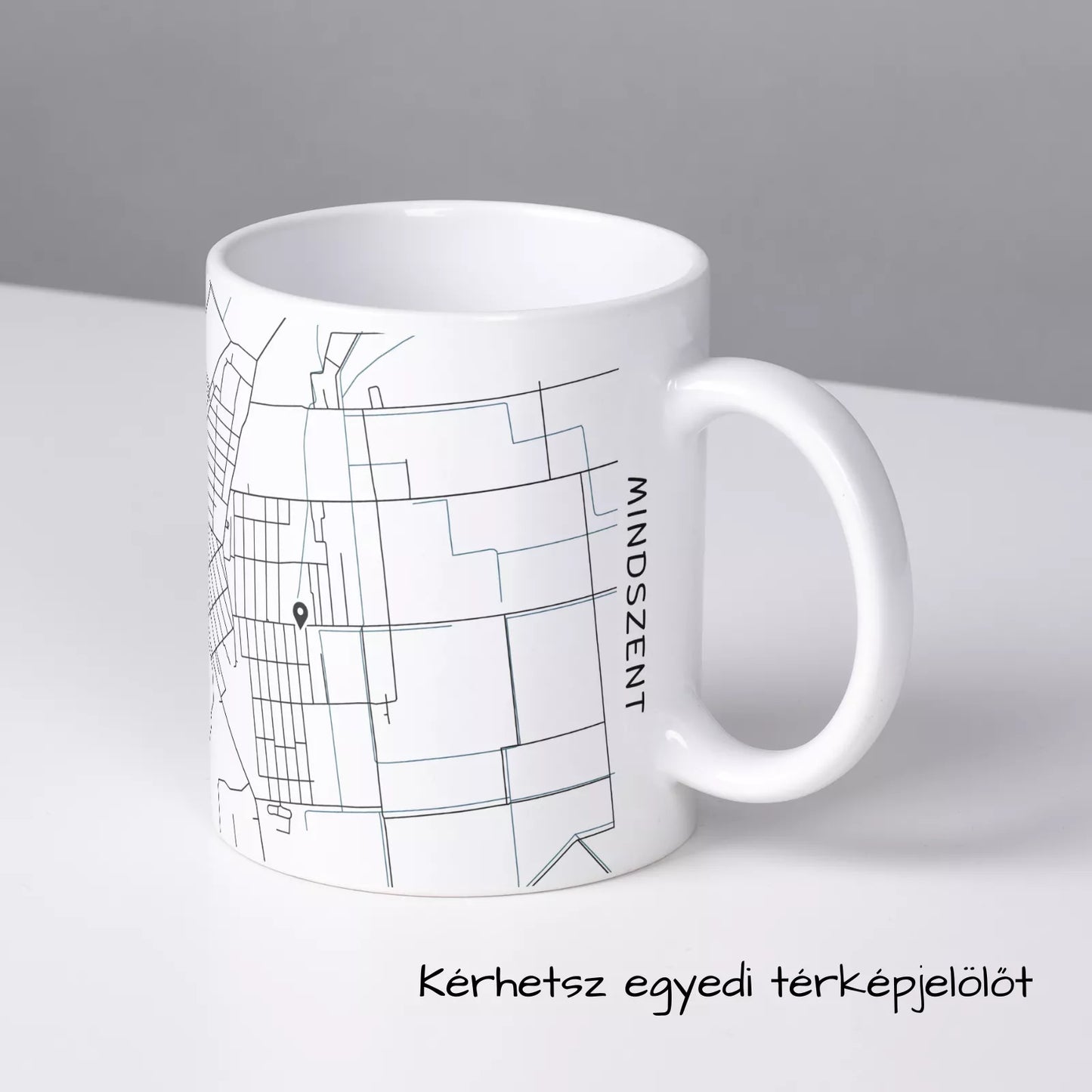 Mindszent - Térképes bögre